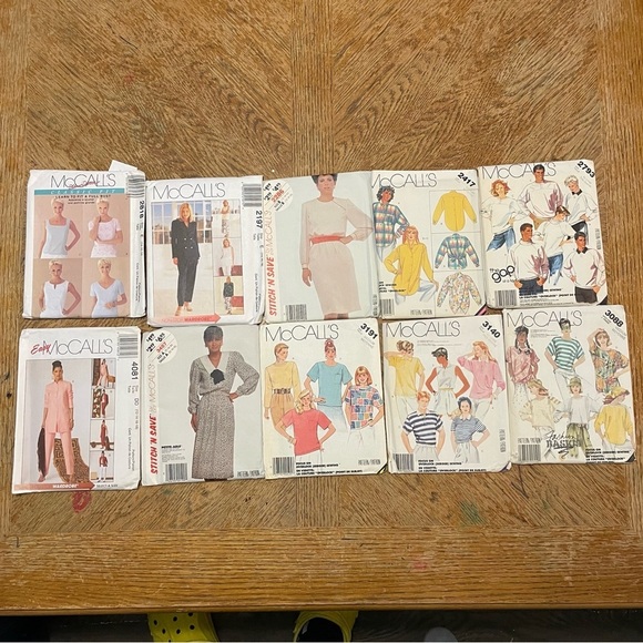 Vintage Sewing Pattern Lot Of 7 McCall’s Collections See pictures for reference - Picture 1 of 6